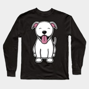 White Pitbull Long Sleeve T-Shirt